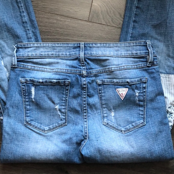 Guess Distressed Patchwork Skinny Jean - Picture 4 of 4